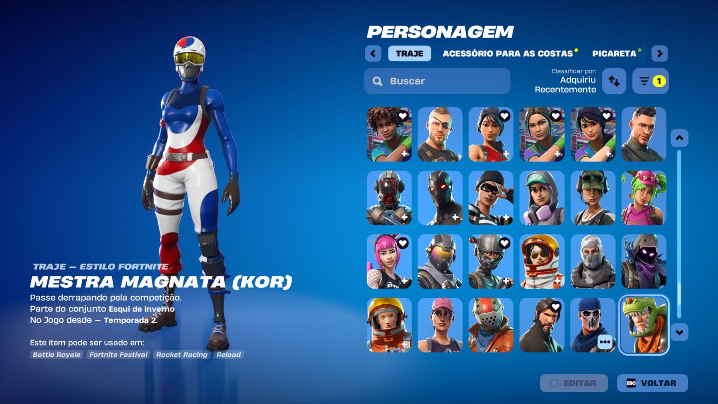 CONTA FORTNITE | WONDER + GALAXY + IKONIK + MINTY + REFLEXO FURTIVO | S3