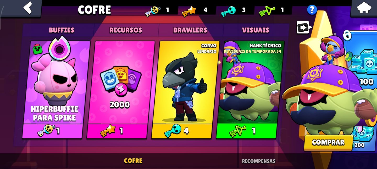 Conta de Brawl Stars iniciante/mediana