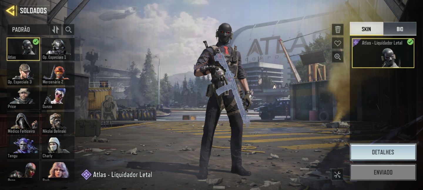 Conta cod mobile, nível 59