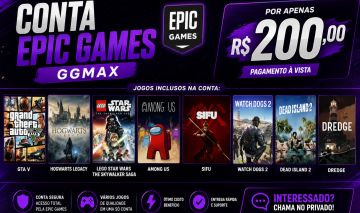 Conta Epic Games com jogos legais
