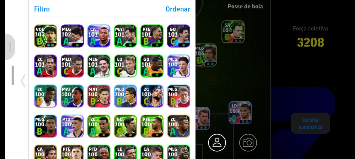 CONTA EFOOTBALL 3208 DE FORÇA COLETIVA CRISTIANO RONALDO BIG TIME