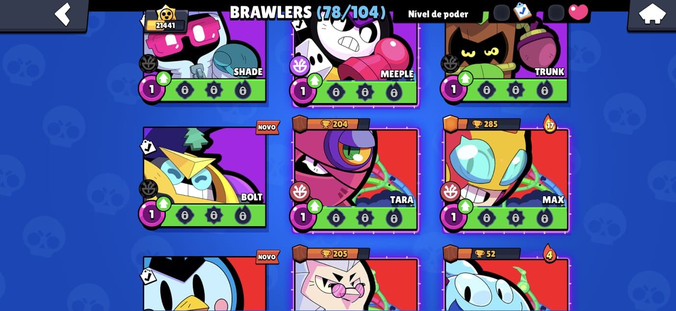 COMBO BRAWL STARS + CLASH ROYALE | 21K BS + 10.8K CR | Conta Supercell | +4 Anos