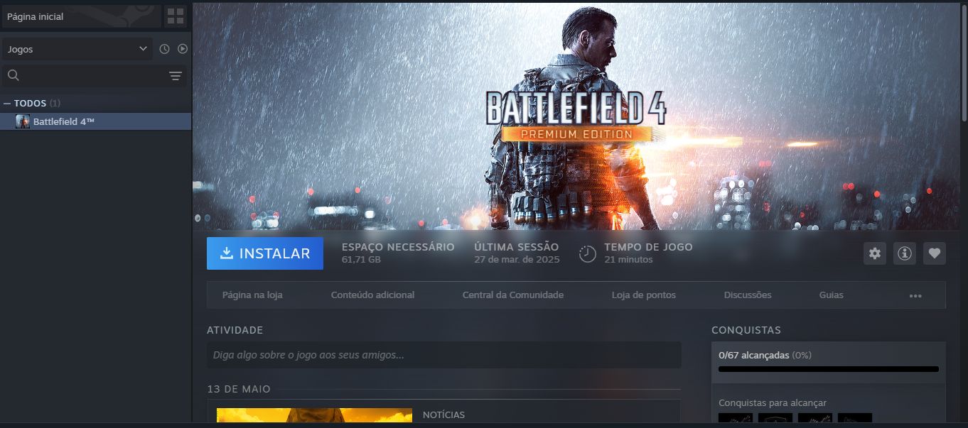 Battlefield 4 conta full acesso steam