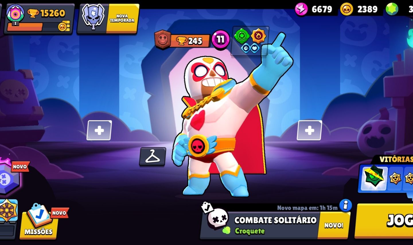CONTA DE BRAWL STARS | +15K TROFÉU, LÉNDARIOS, MITICO, SUPER CARGA!