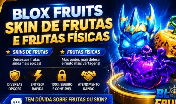Frutas físicas e skin de frutas de Blox fruit