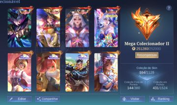 Conta de mobile legends main mid/adc.