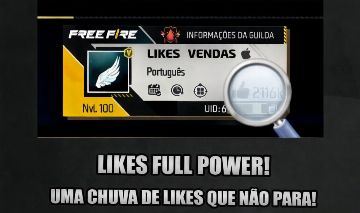1500 LIKES NO PERFIL DA SUA CONTA DO FREE FIRE