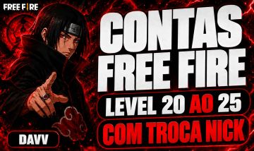 CONTAS FREE FIRE COM 300 DIAMANTES + REI CAVEIRA + TROCA NICK | NO SEU GOOGLE
