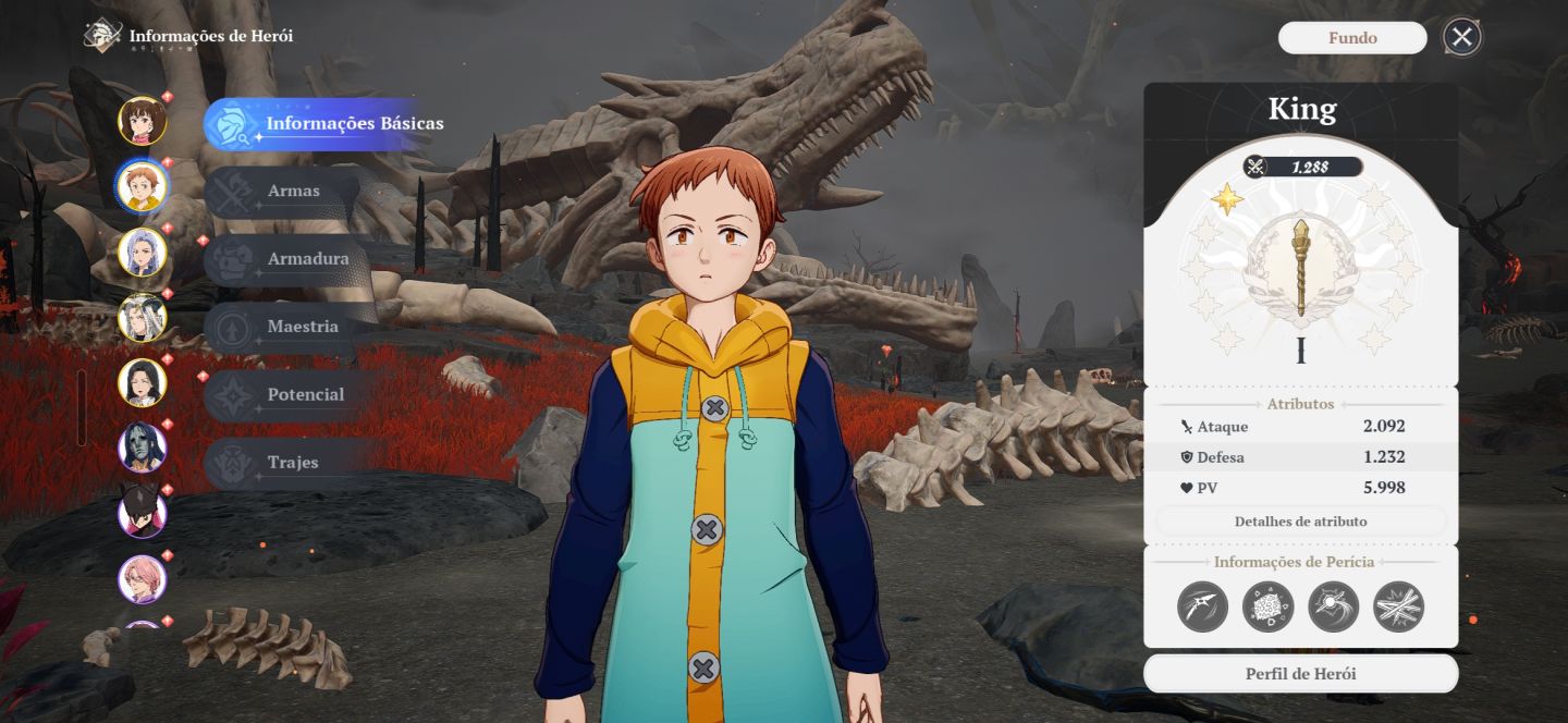 Conta The Seven Deadly Sins: Origin, boa pra iniciar o jogo!