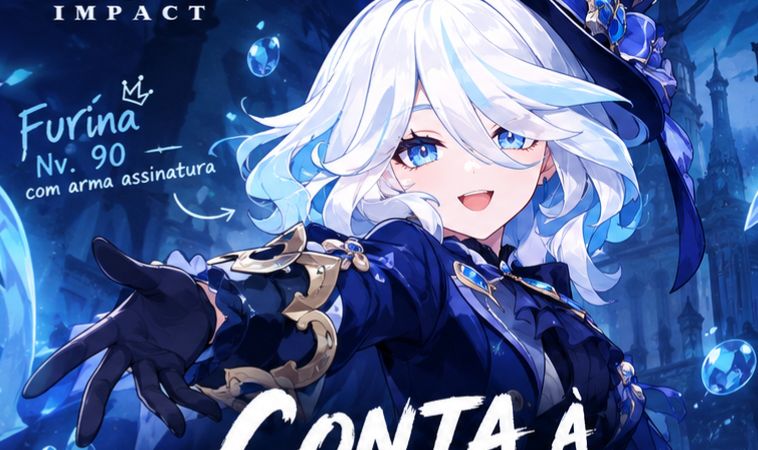 Conta genshin impact + Furina, Raiden e NIlou