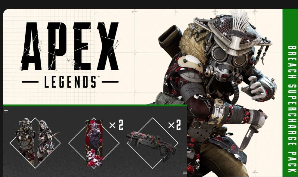 { PROMOÇÃO} Breach Supercharge Pack - Apex legends