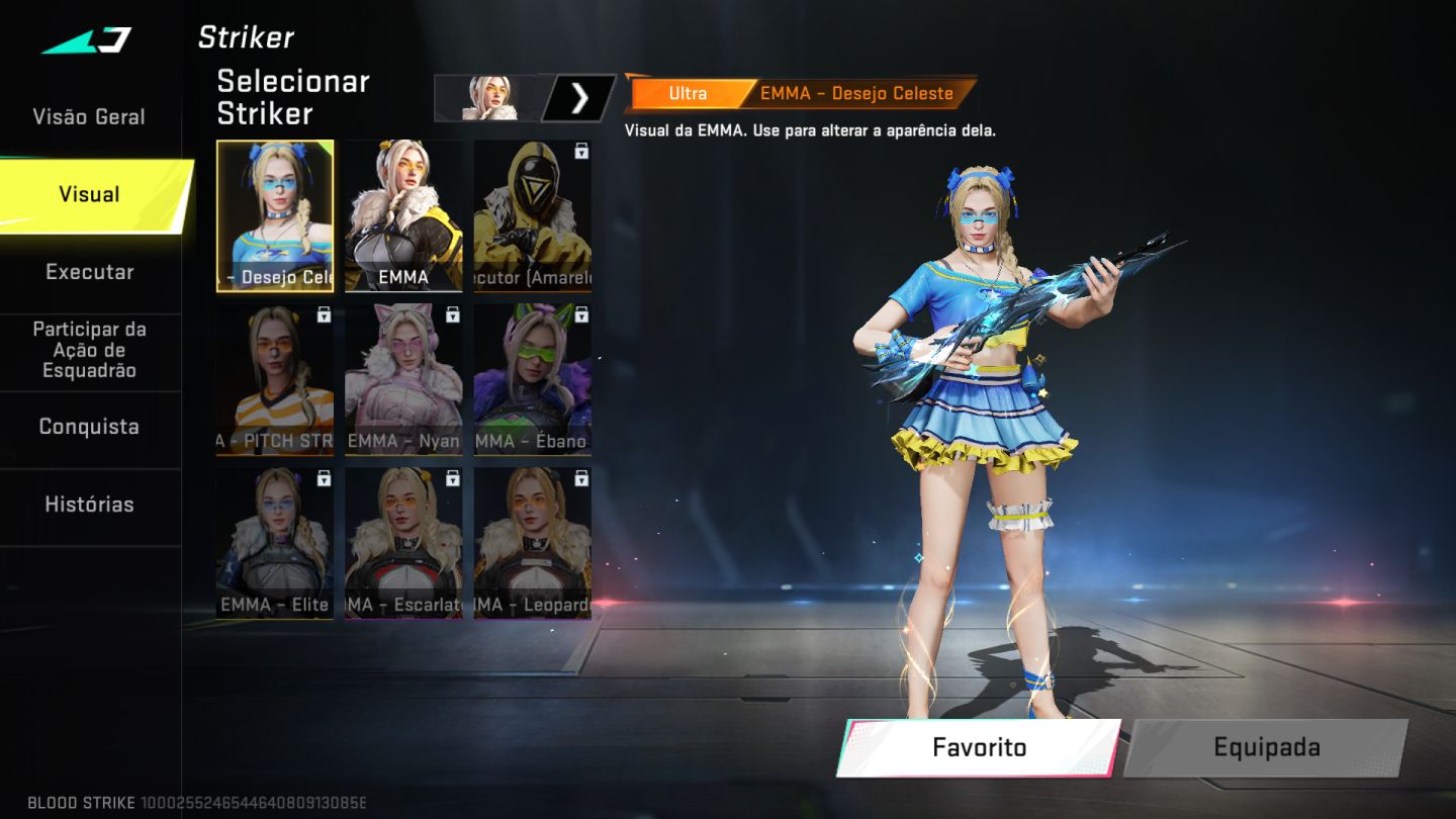CONTA BLOOD STRIKE | DIAMANTE III | P90 FENDA FANTASMA + M4A1 ESPECTRO VIOLETA