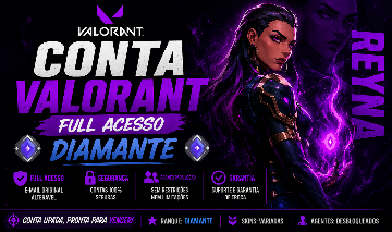 CONTA DIAMANTE 1 FULL ACESSO COM SKIN / VALORANT