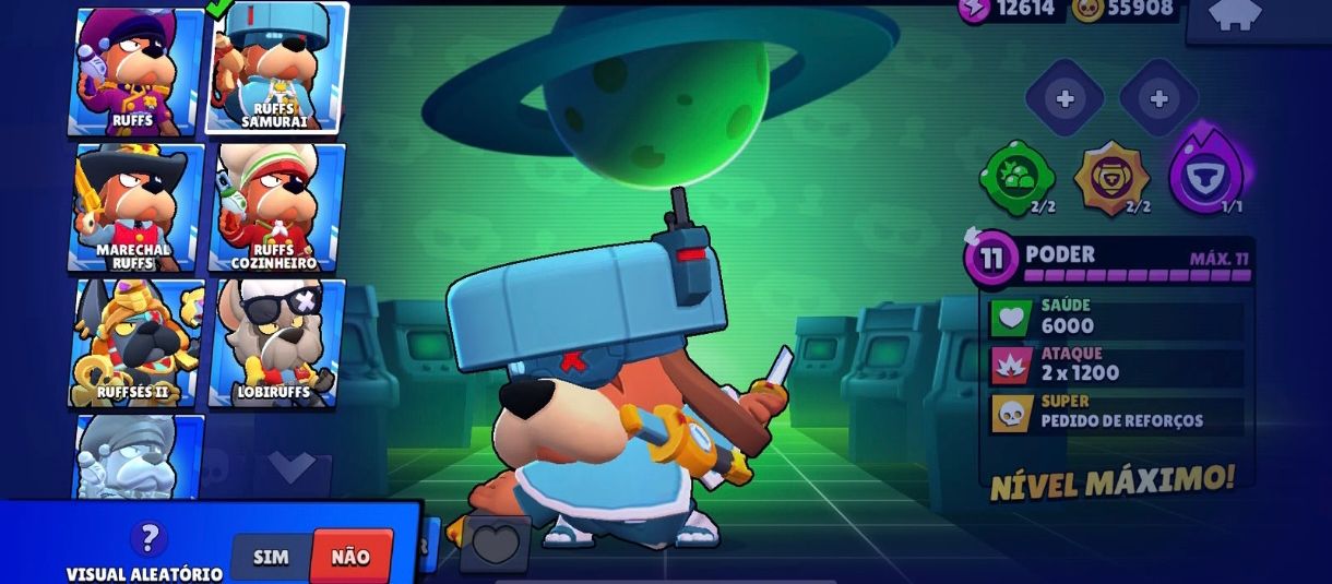 Conta de Brawl stars extremamente rara e upada.