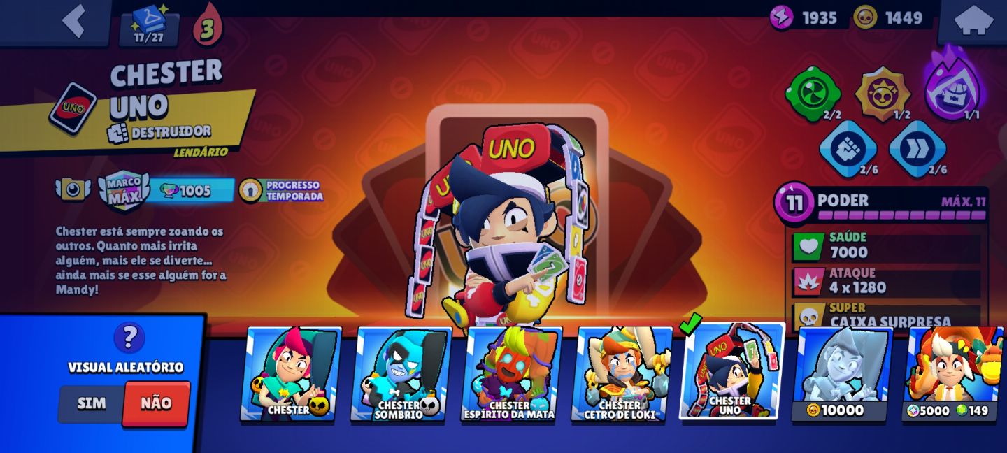CONTA BRAWL STARS 88 BRAWLERS MUITO UPADA (OLHE DESCRIÇÃO)