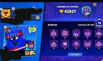 Conta raríssima brawl stars com 42 k de troféus