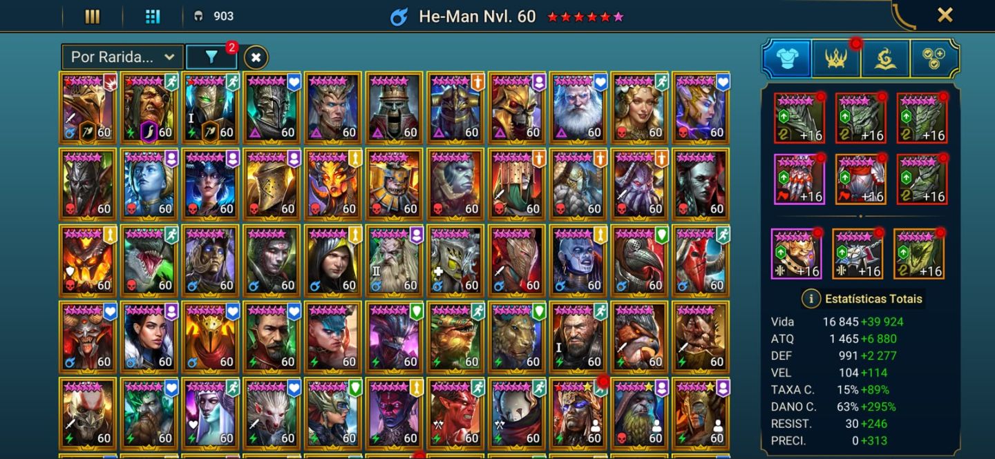Conta Raid Shadow Legends Nv.100 endgame