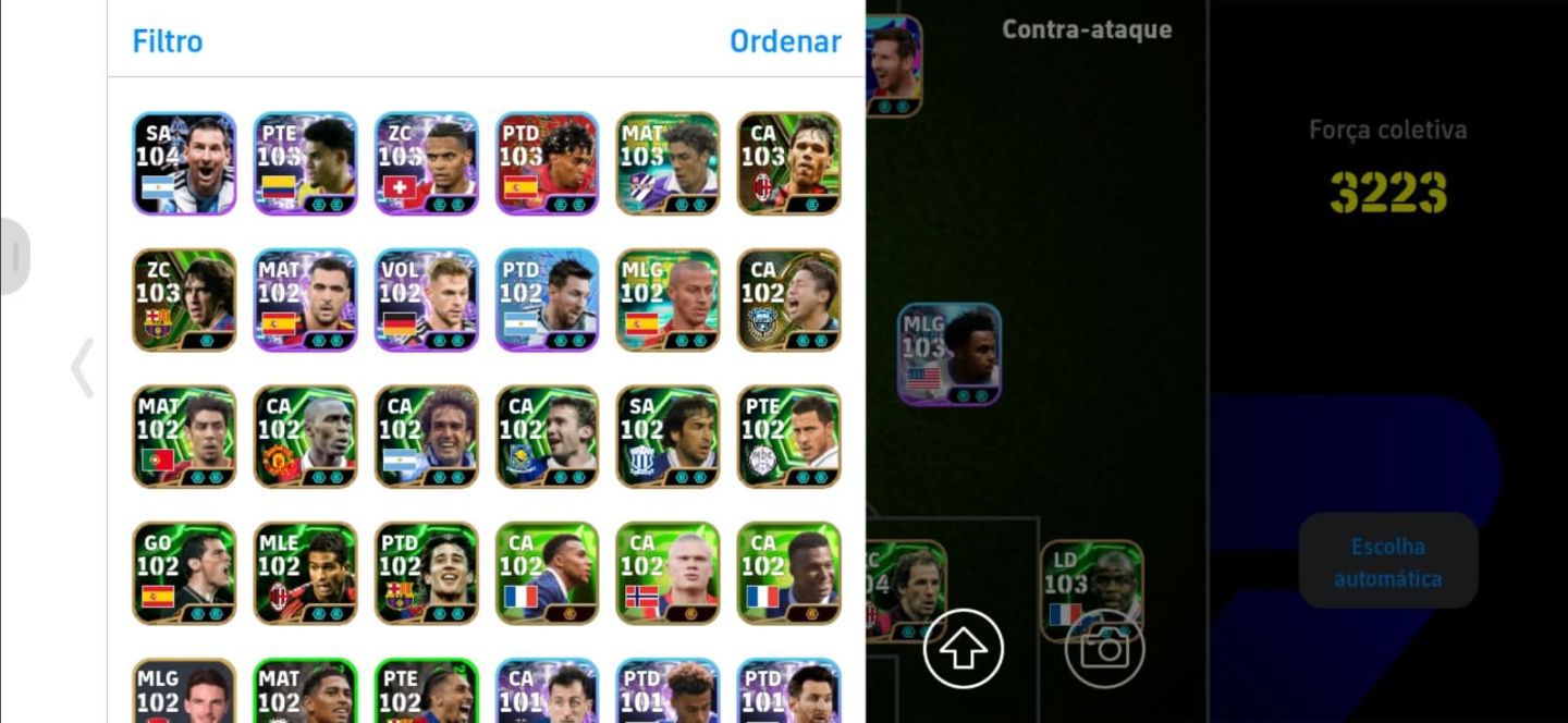 CONTA DE EFOOTBALL MOBILE MUITO BOA PARA COMEÇA