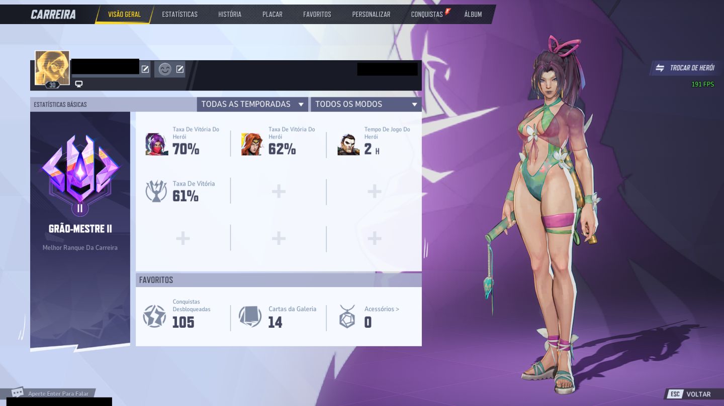 Conta Marvel Rivals - Psylocke Rare Skin! Grão Mestre 2 | 1k UNIDADES + TRELIÇAS