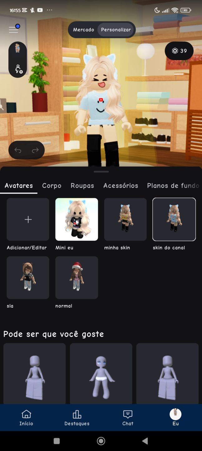 Conta de Roblox