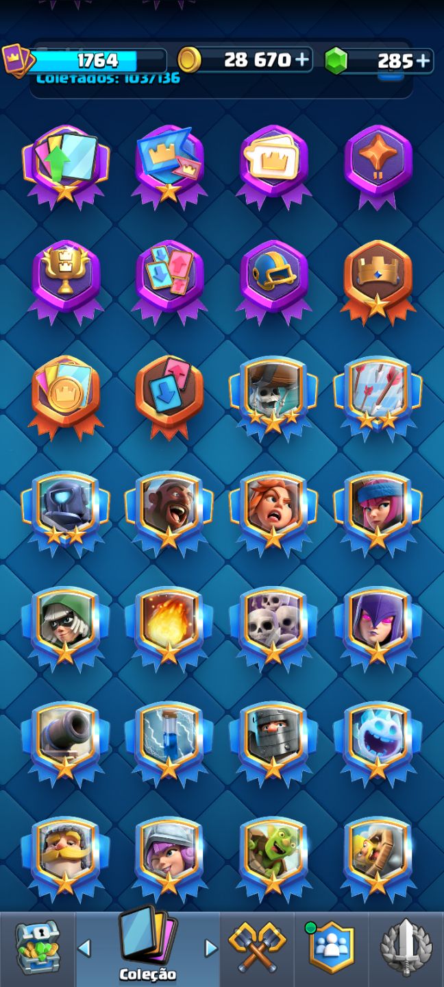CONTA DE CLASH ROYALE AVANÇADA