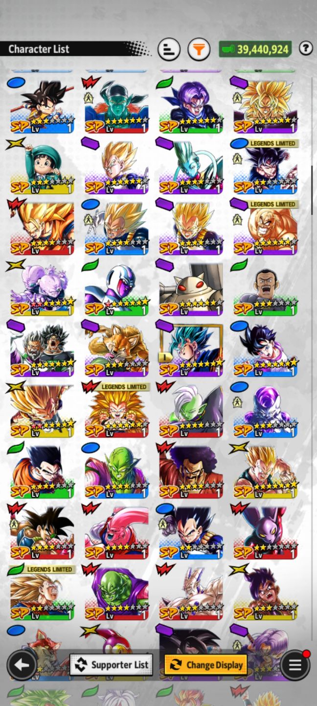 Conta Dragon ball legends 22k cristal,vários ultras e legends.