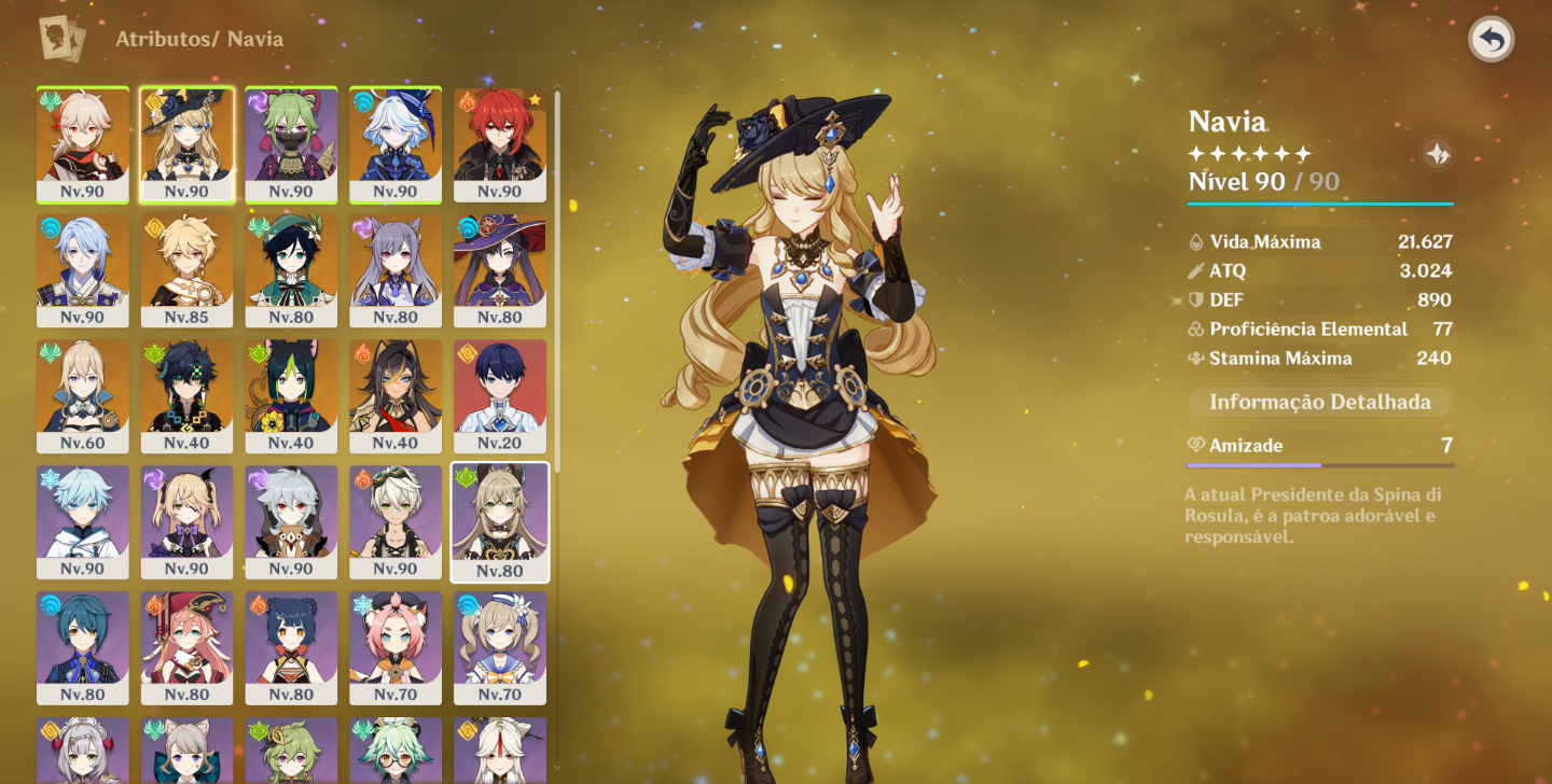 GENSHIN AR 57 COM MAVUIKA E MAIS 13 T5 + STAR RAIL ND 66 COM 11 T5 + ARMAS T5