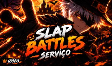 (50% OFF) SLAP BATTLES / SERVIÇOS DE BADGES E SLAPS / FARM RÁPIDO / HALLOWEEN