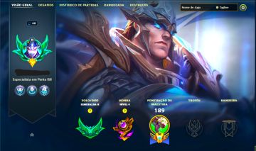 SKIN LENDÁRIA DEUS-REI GAREN + ESMERALDA NA SOLOQ / FLEX / TFT + [ TROCA NICK ]