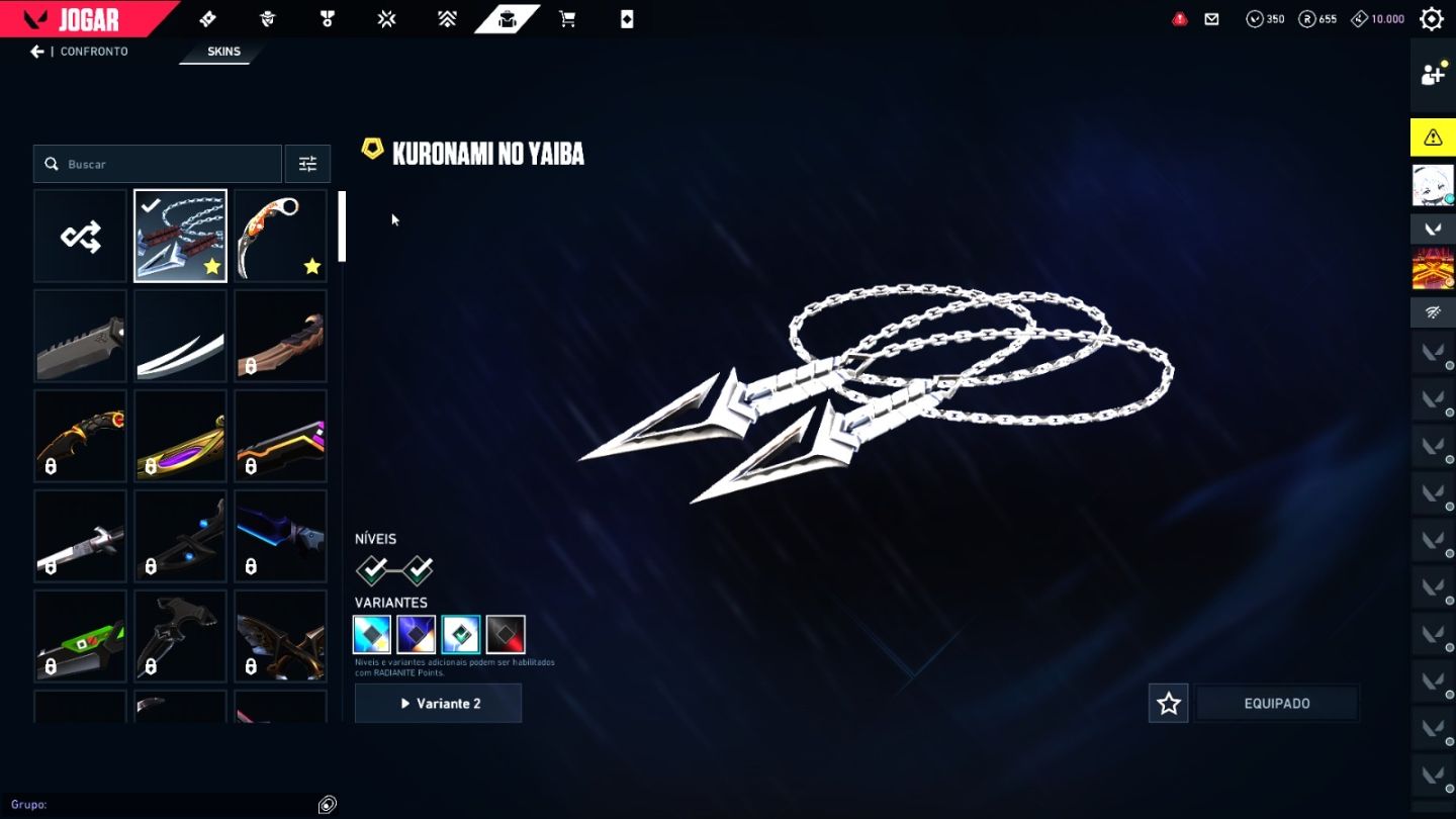 CONTA VALORANT LEVEL 220 | GOLD 3 | 2 FACAS