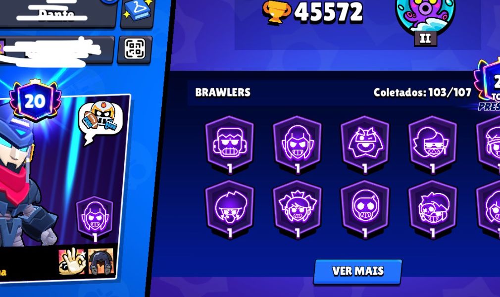 Conta de brawl stars muito braba