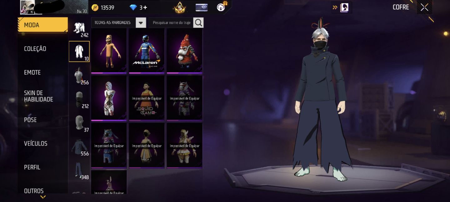 CONTA DE FREE FIRE COM 2 ANGELICAIS, FITINHA, muitas PARCERIAS e muito mais