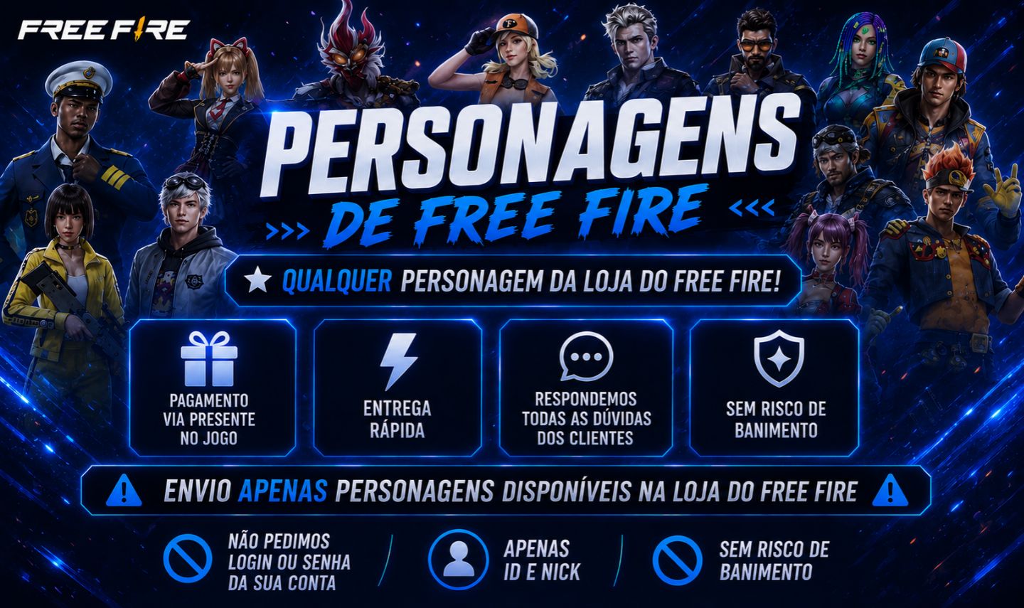 PERSONAGENS DE FREE FIRE