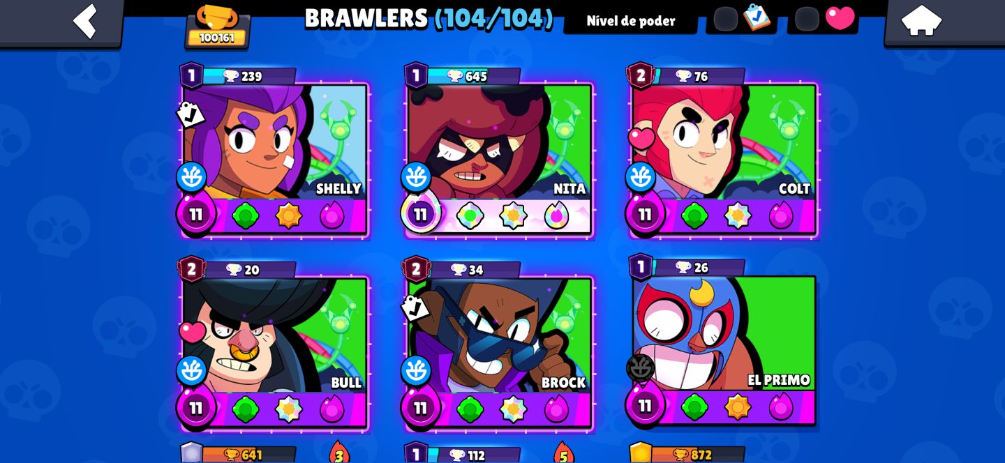 Conta brawlstars 100k trofeus