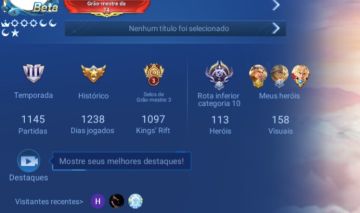 Honor of kings Conta Beta Nobreza 5
