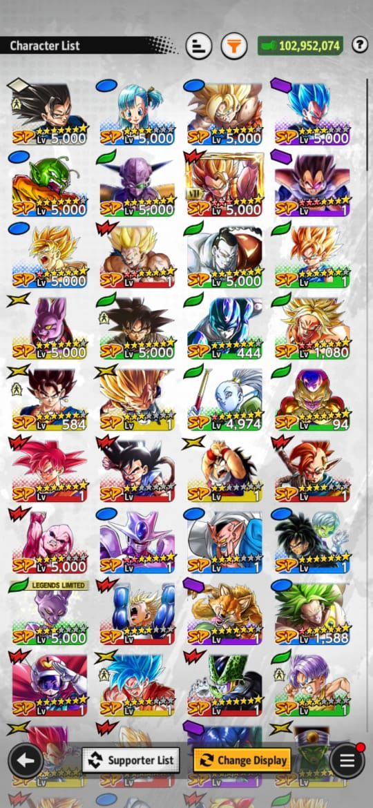 Conta DB legends level 226