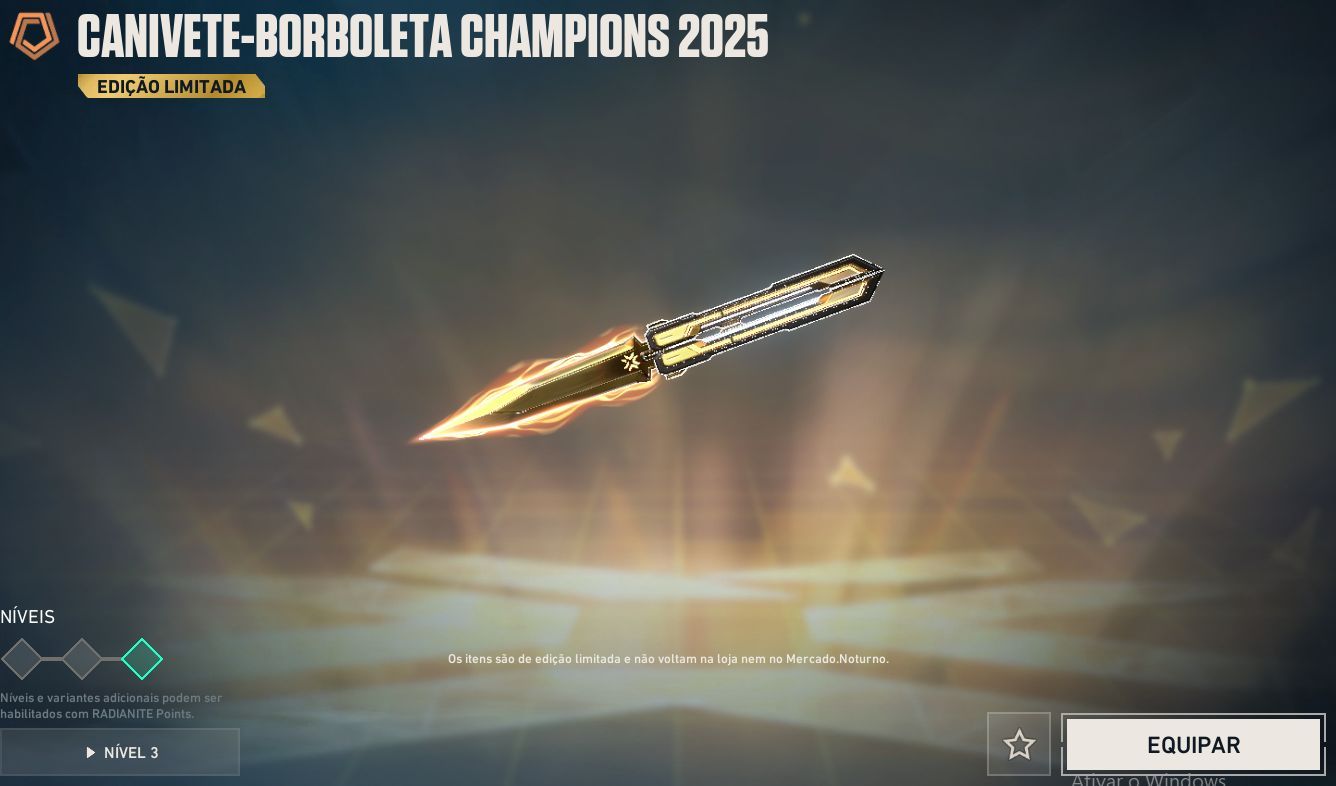 CONTA COM PACOTE CHAMPIONS 25,26, VANDAL CHAMPIONS 23 E PHANTOM 24 E LEQUE RARO