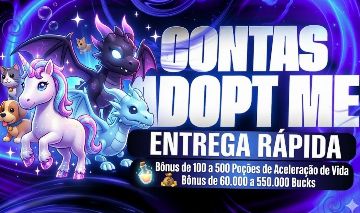 Contas Adopt me com Porçoes e Bucks