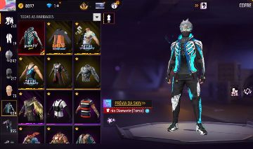 Conta de free fire super gemada e rara