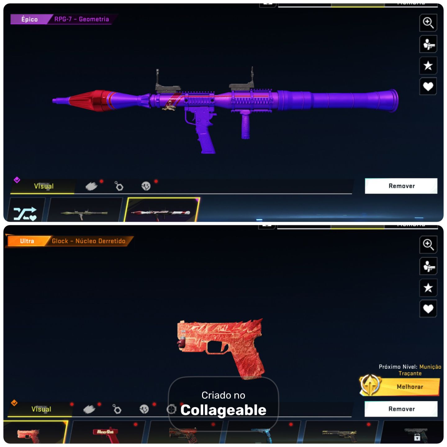 Conta blood strike com muitas skins
