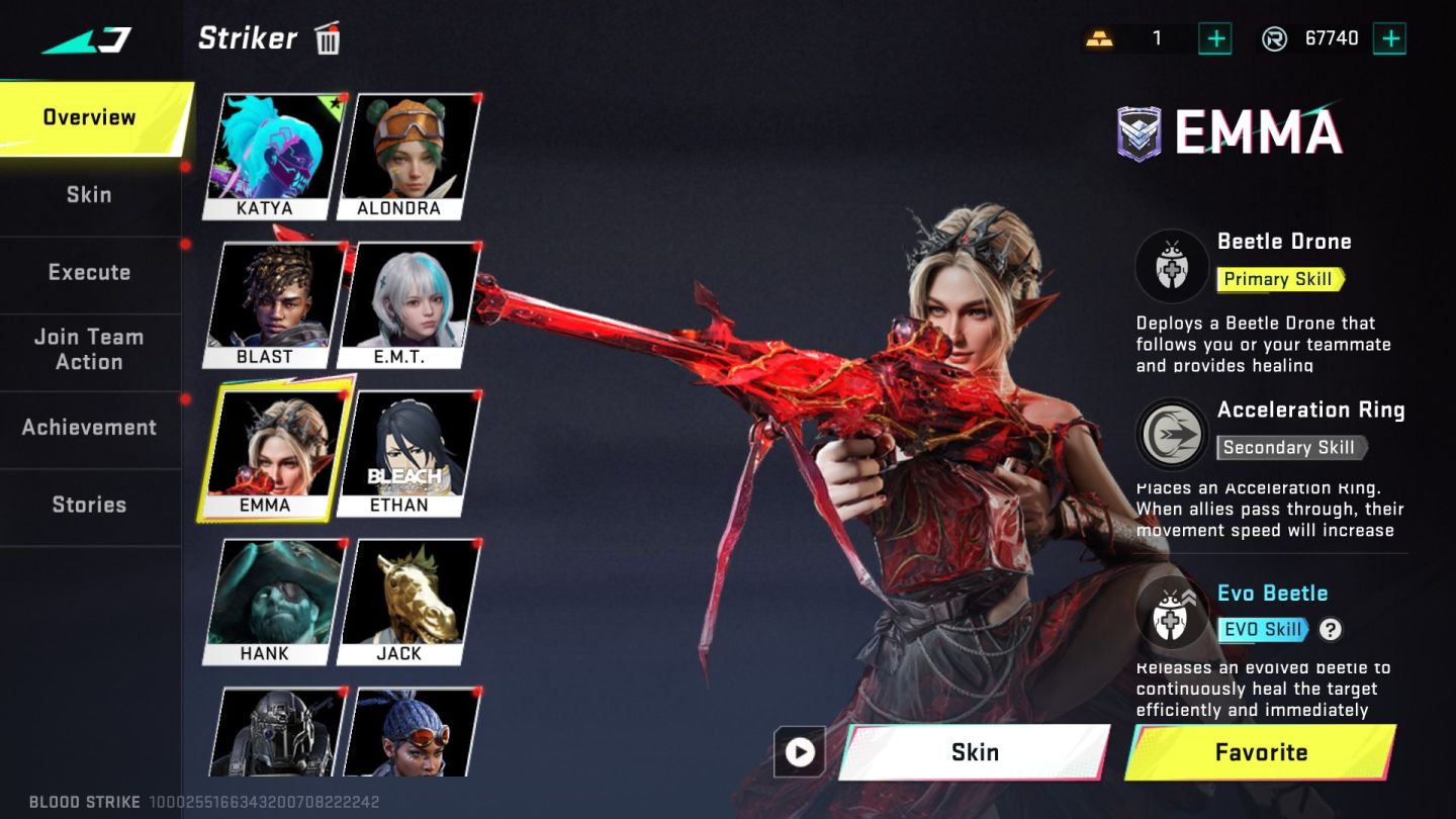 Conta Blood Strike Completa Vários Itens e Skins