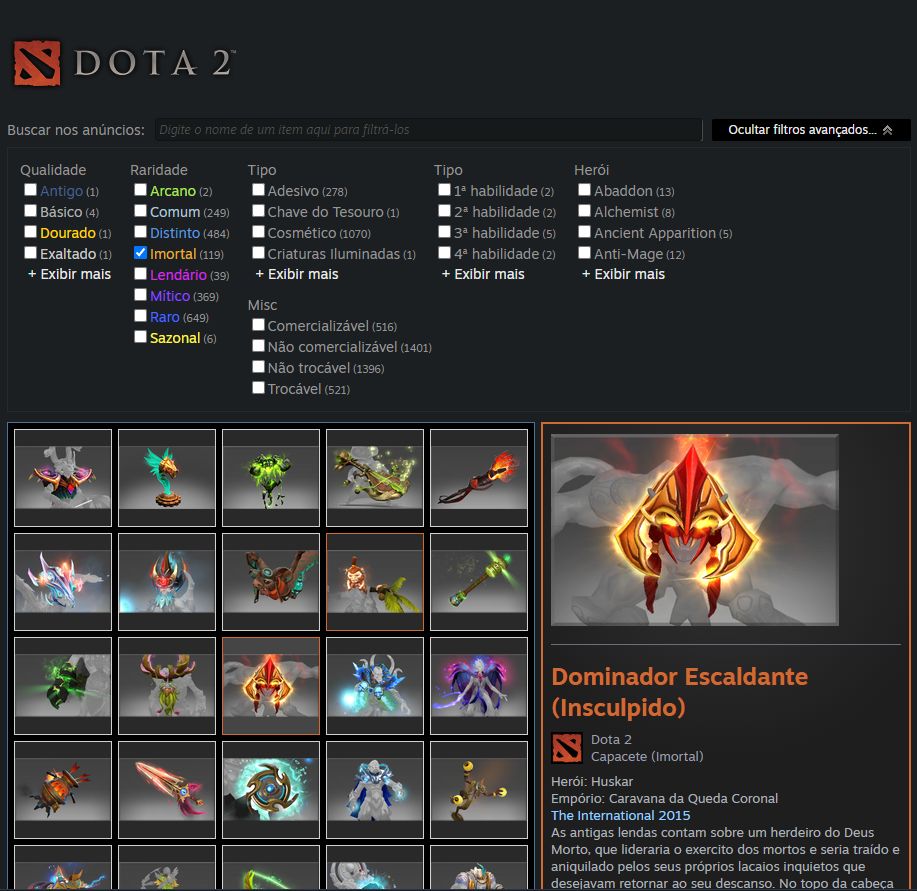 CONTA STEAM ANTIGA E COMPLETA | DOTA 2 IMMORTAL | CS2 PRIME | BIBLIOTECA GRANDE
