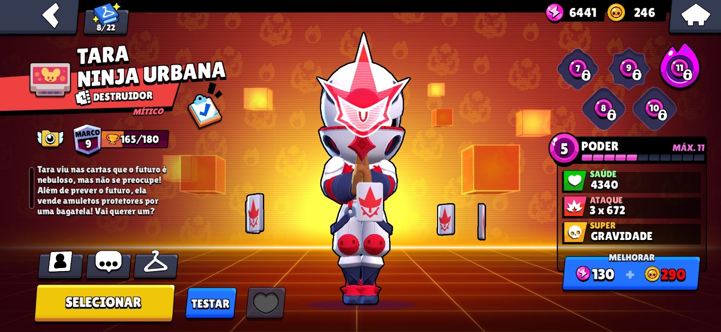 Conta de Brawl stars várias skins e Brawlers/ leia a descrição!