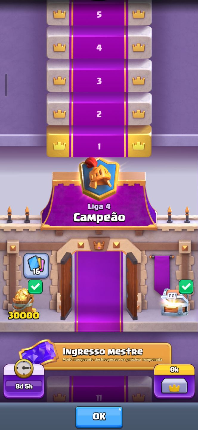 Conta Clash Royale Nível 16 Várias Cartas Nível Máximo 14k troféus Arena Campeão