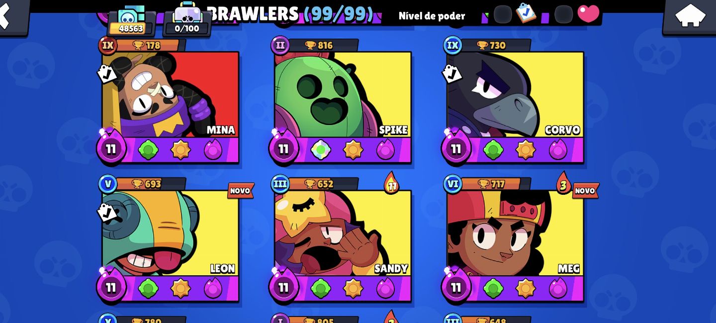 Conta de brawl stars upada com brawl pass ativo