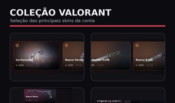 VALORANT | 1 Dono | R$2.073 gastos | 10+ Facas | Reaver + Xenohunter
