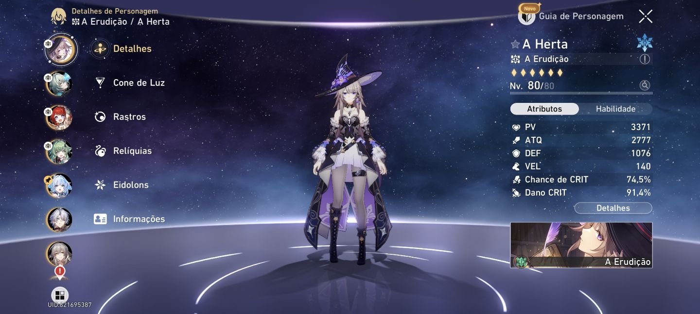 Honkai Star Rail conta com times para the herta, phainon e anaxa.