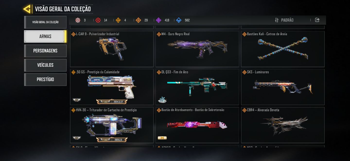 Conta Cod Mobile - 14 armas míticas