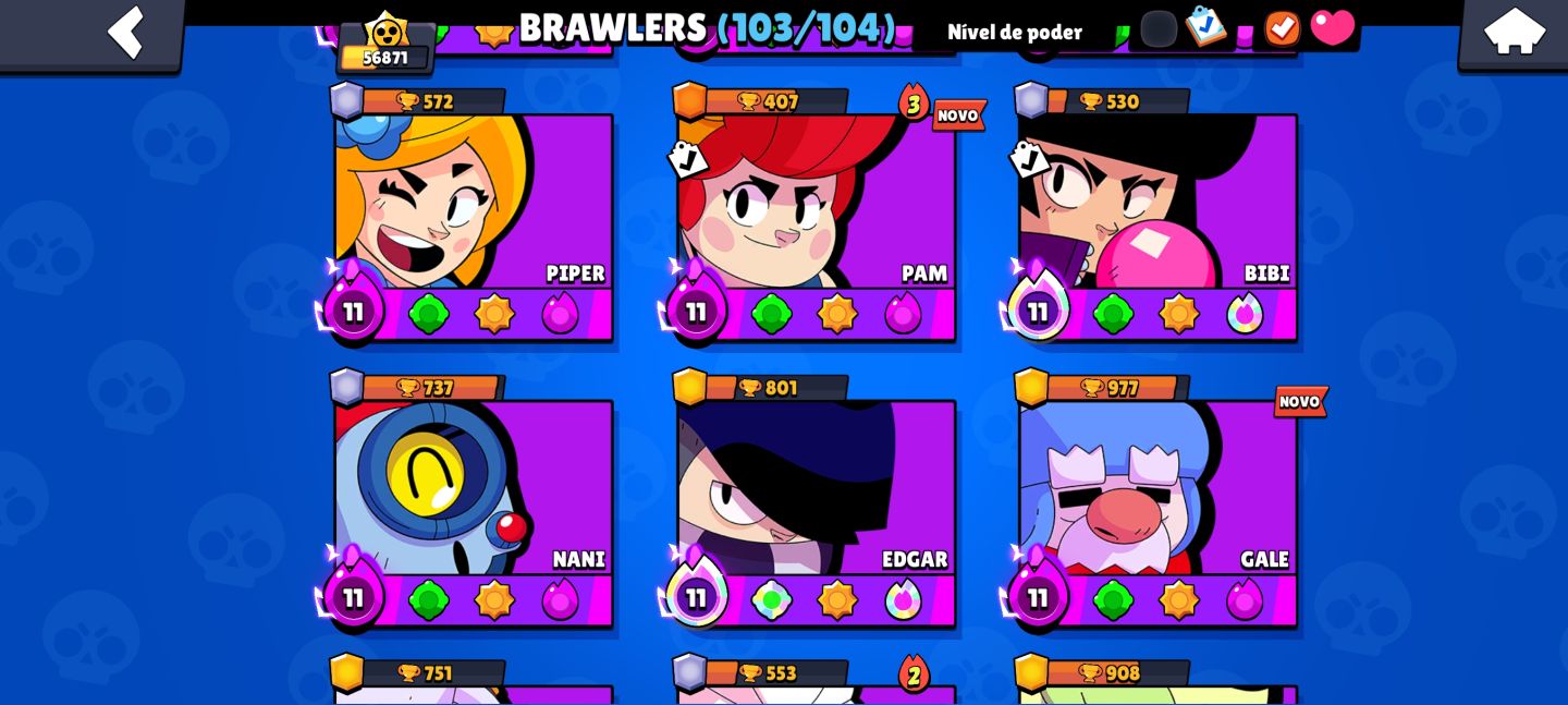 Conta gemada Brawl Stars End Game
