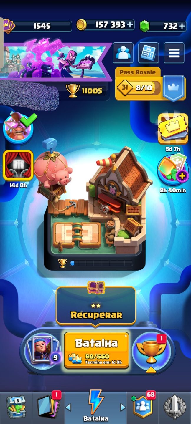 Conta Clash Royale com 9 anos e 11k de troféus